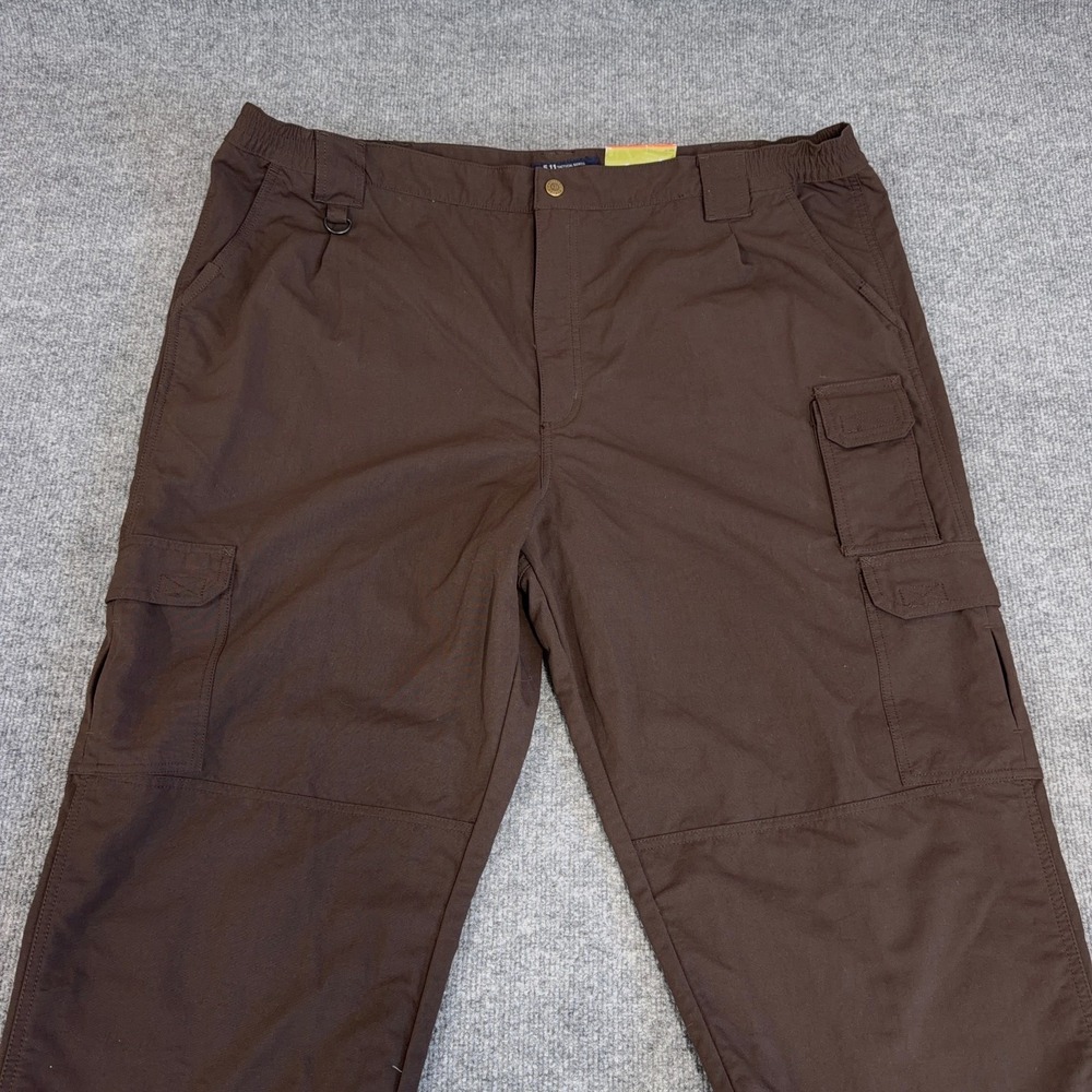 5.11 Tactical Pant Men 46 (UNHEMMED 38" Inseam) Brown Cargo Nylon Long NEW